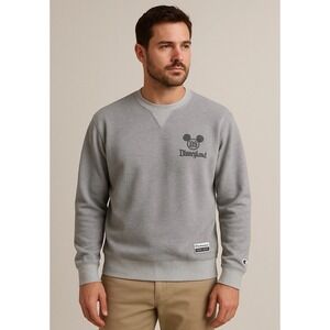 Champion Disneyland Walt Disney Sweatshirt 2XL Gray Soft Fleece Crewneck 1955